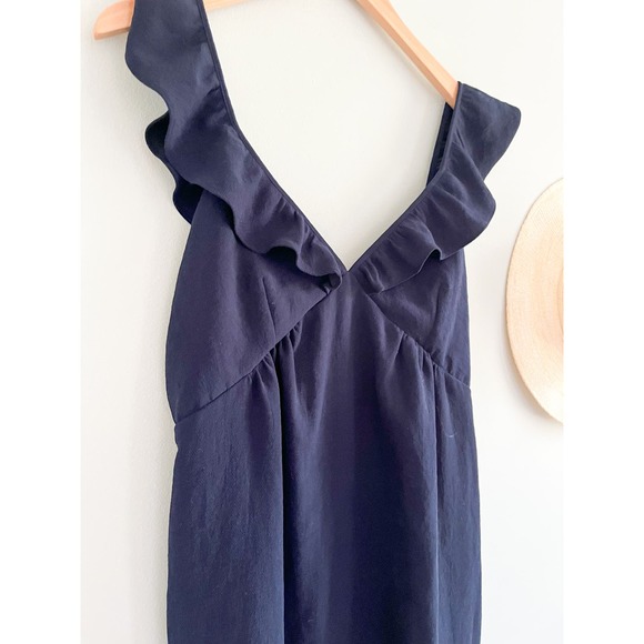 Sezane | Olymea Dress | Navy | Fr Sz 38 / US Sz 6 - Picture 4 of 10
